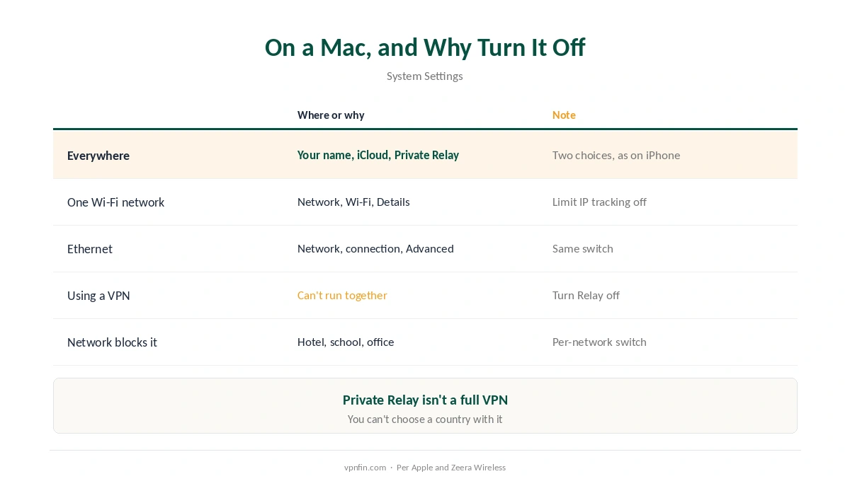 How to turn off Private Relay on a Mac, and why you might want to