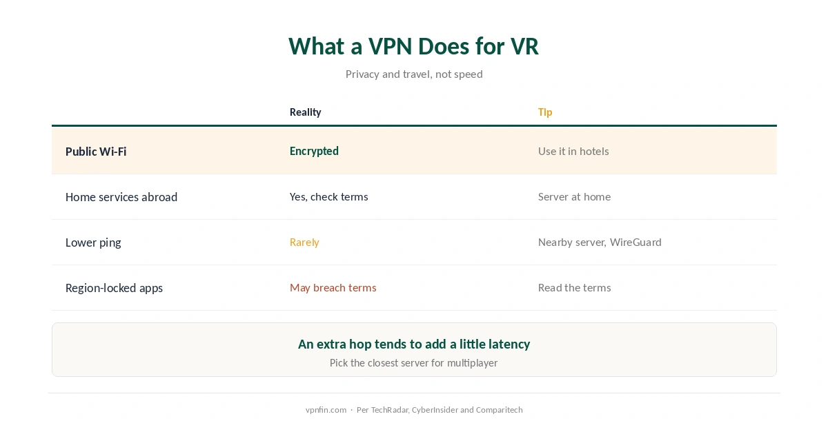 What a VPN does and doesn't do for Meta Quest VR
