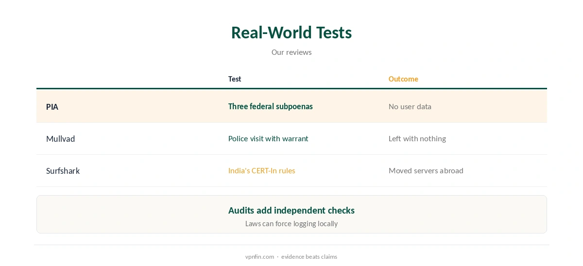 Can VPN be traced: court and raid records compared