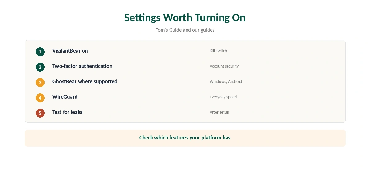 Is TunnelBear safe: settings worth turning on