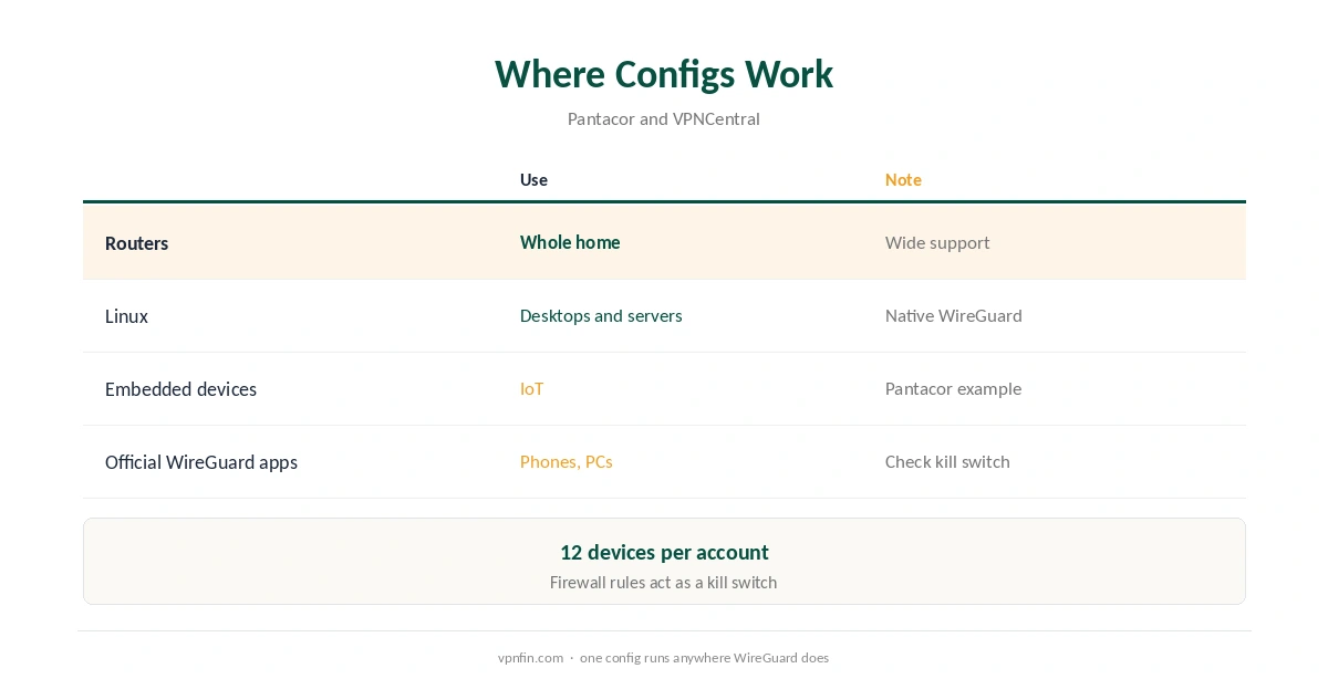 StrongVPN WireGuard: where generated configs work