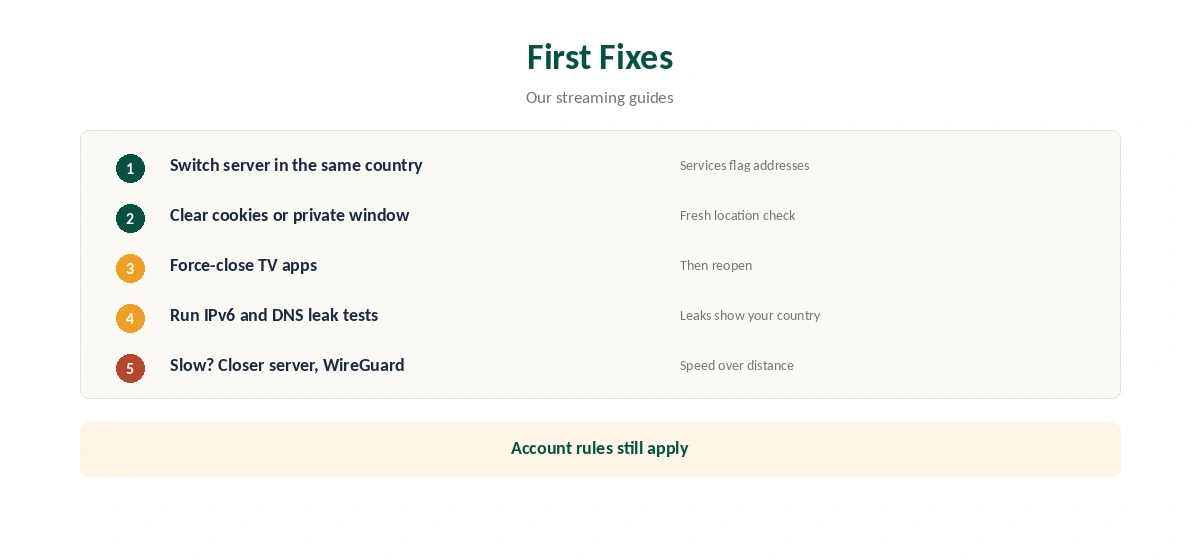 Surfshark for streaming: the first fixes when a service blocks you